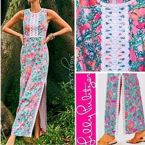 Lilly Pulitzer Ashler Maxi Shift Dress in Perfect Poppy